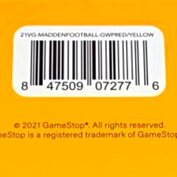 "Kansas City Chiefs Madden 21 Game-Stop EA Nerf Football RARE Red-Yellow"⬇️ - Picture 6 of 6